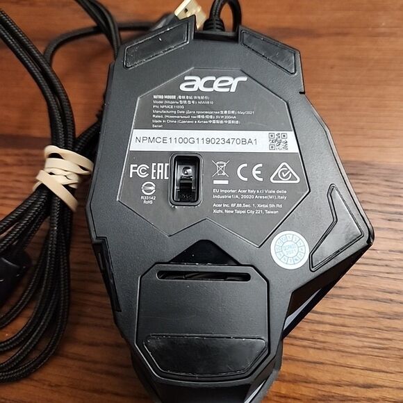 Acer Nitro Gaming Mouse USB NMW810 8 Button Adjustable Weight & DPI Lighting - Picture 4 of 4